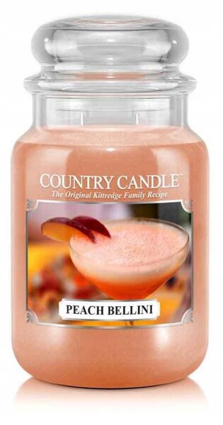 Tradiční parafinová svíčka PEACH BELLINI Country Candle 1 ks