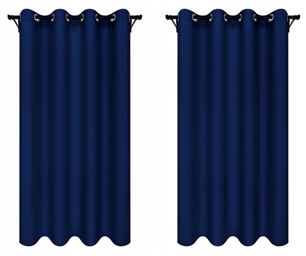 Závěs polozatemňovací s kroužky 140 cm x 250 cm