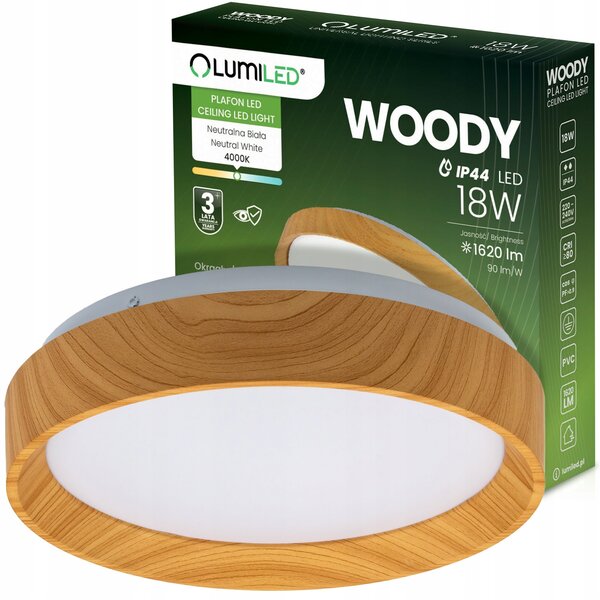Stropní Svítidlo kulatý Lumiled 27,5 x 27,5 cm bílý