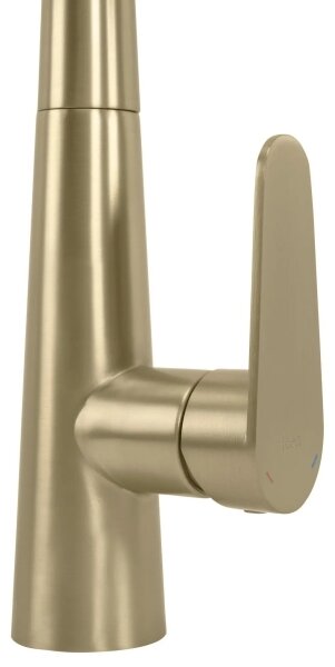 REA-B5312 - Dřezová baterie s vytahovací sprškou ROSS 43 cm broušená zlatá