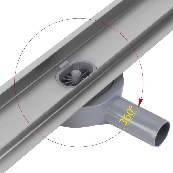 REA-G5806 - Odtokový žlab NEOX PRO 50 cm nikl