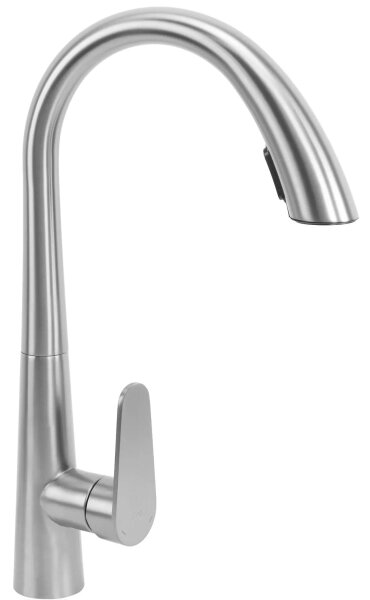 REA-B5314 - Dřezová baterie s vytahovací sprškou ROSS 43 cm nikl
