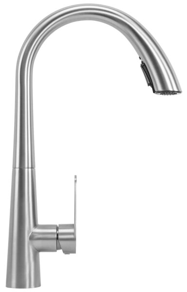 REA-B5314 - Dřezová baterie s vytahovací sprškou ROSS 43 cm nikl