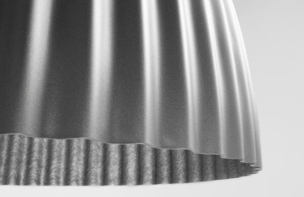 Nordic Design Stříbrné kovové závěsné světlo Liss 50 cm