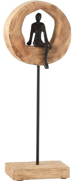 -25 % Dny MOMENTI– Mangová soška J-line Thinker II. 48 cm