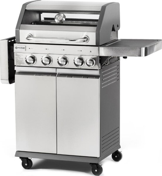 Fieldmann - Plynový gril 5x hořák matný chrom