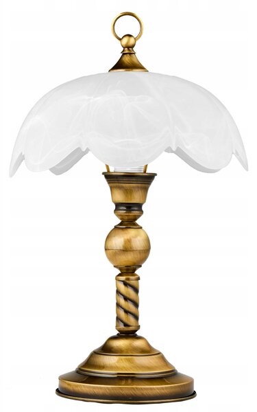 Stolní lampa JUPITER bílá, zlatá 60 W