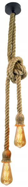 Závěsné svítidlo Polux Rope 2 - 2 světelné body E27