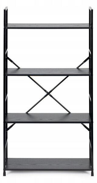 Regál ModernHome 58,5 cm x 113 cm x 23,5 cm černý