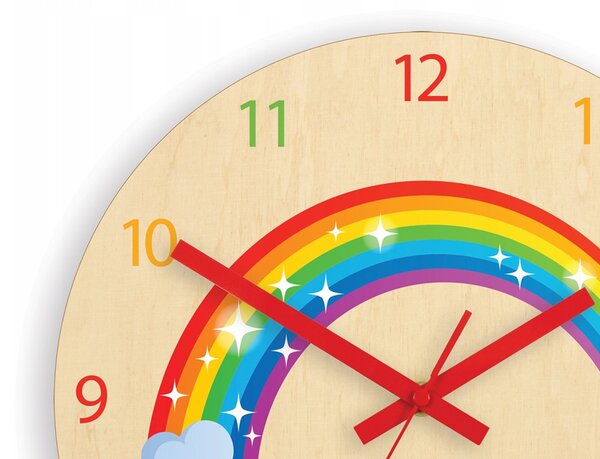 Nástěnné hodiny ModernClock vícebarevné 30 cm
