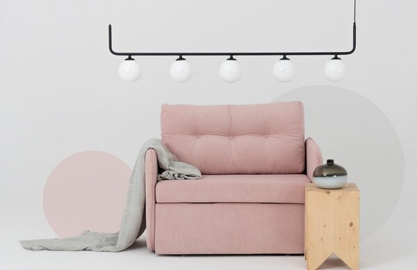 Nordic Design Černé kovové závěsné světlo Cattus 5