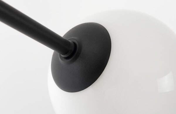 Nordic Design Černé kovové závěsné světlo Cattus Twins