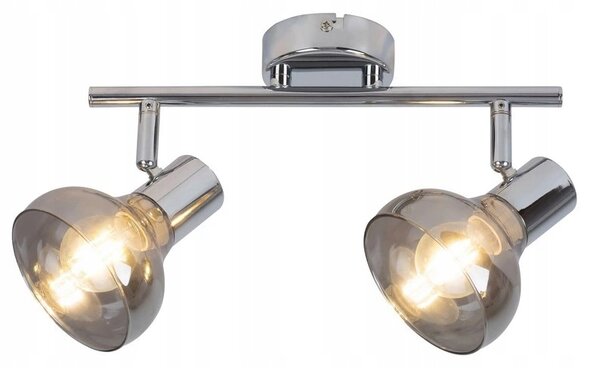 Reflektor Stropní Svítidlo Holly Rabalux E14 2x40W Stříbrný 5556