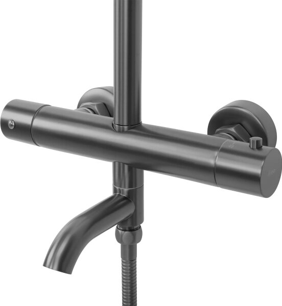 REA-P6386 - Sprchová sada s termostatickou baterií LUNGO titan