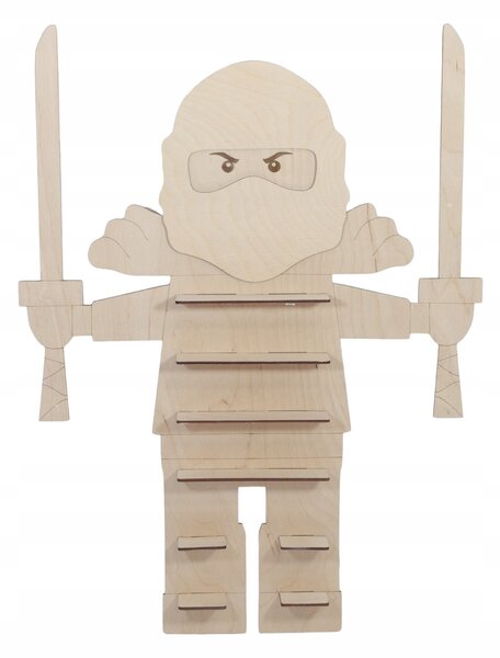 POLICE regál stojan LUDÍK kostky NINJAGO 55 cm