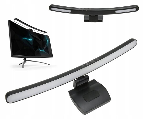 LED stolní lampička černá, výkon až 5 W