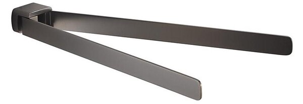 Gedy - Nástěnný věšák na ručníky PIRENEI 35,9 cm metalicky šedá