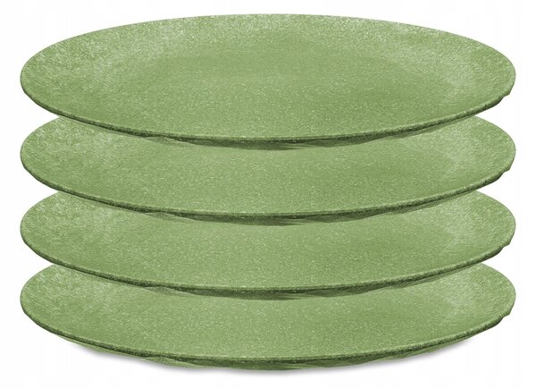 TALÍŘ HLUBOKÝ mělký průměr 26 cm plastový zelený KOZIOL sada x4