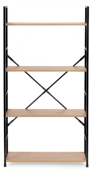 Regál ModernHome 58,5 cm x 113 cm x 23,5 cm v odstínech hnědé