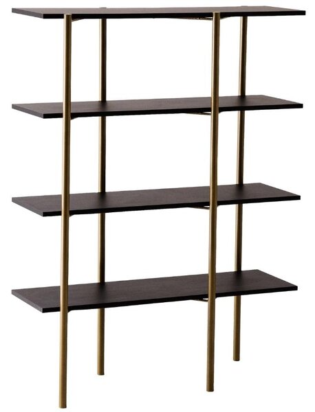 Nordic Design Černý regál Raven 150 x 110 cm