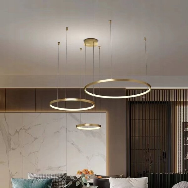 Závěsné svítidlo LEDMOON RING 3 - 3 světelné body s integrovaným LED zdrojem