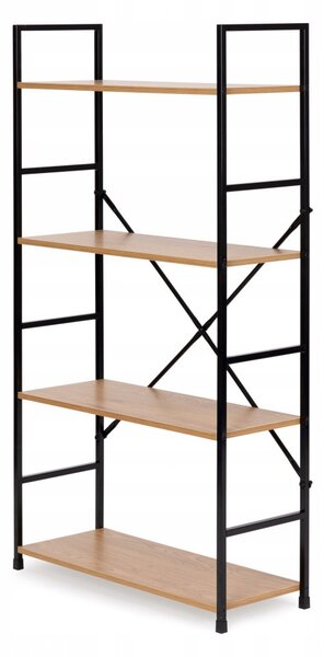 Regál ModernHome 58,5 cm x 113 cm x 23,5 cm v odstínech hnědé