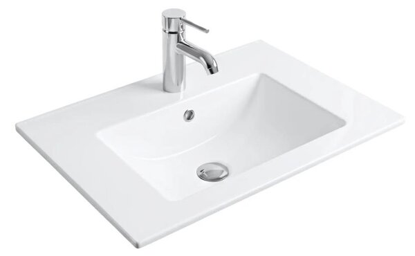 REA-U0786 - Zápustné umyvadlo DAFNE 47x62 cm keramika/lesklá bílá