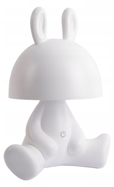 NOČNÍ LAMPA PRO DĚTI DO DĚTSKÉHO POKOJE BÍLÉ BEZDRÁTOVÉ KRÁLÍČEK