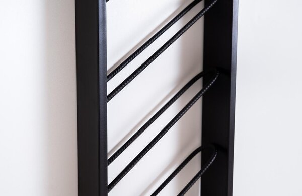 Nordic Design Černý kovový stojan na víno Puerto 160 cm