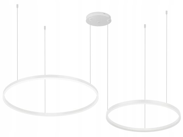Závěsné svítidlo Interlook bílé LED 50 W 60/40 cm