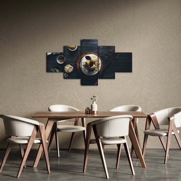Obraz dezertu na stole (125x70 cm)