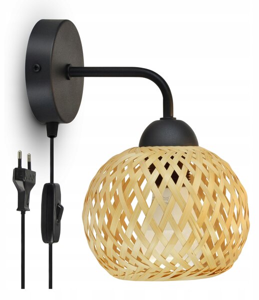 Nástěnné svítidlo Luxolar hnědé, černé E27 60 W