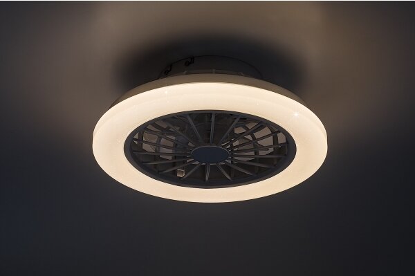 Rabalux 71348-LED Stm stropní svítidlo s ventilátorem LED/24W/230V 3000-6500K+DO