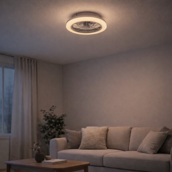 Rabalux 71348-LED Stm stropní svítidlo s ventilátorem LED/24W/230V 3000-6500K+DO