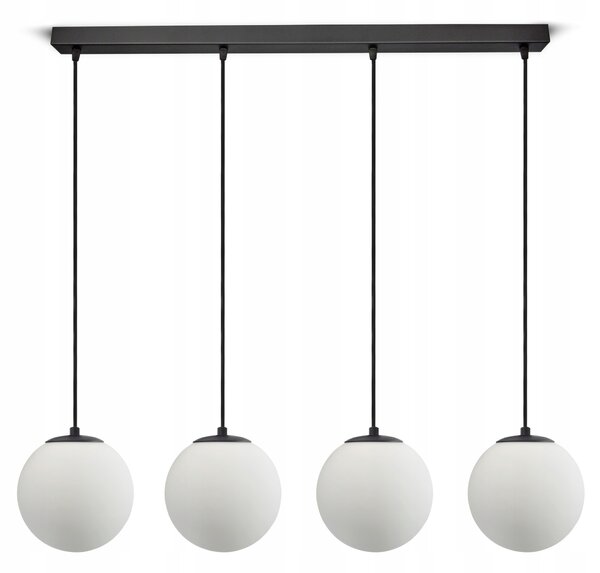 Závěsné Stropní Svítidlo Lustr Full Globe Glass 561-BZ4 G9 Bílé koule LED