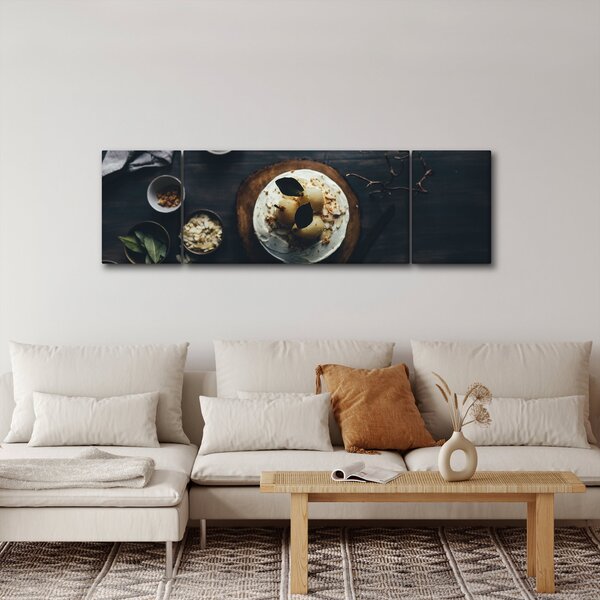 Obraz dezertu na stole (170x50 cm)