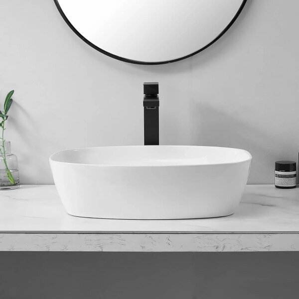 REA-U6616 - Umyvadlo na desku FREJA 39,5x51 cm keramika/bílá