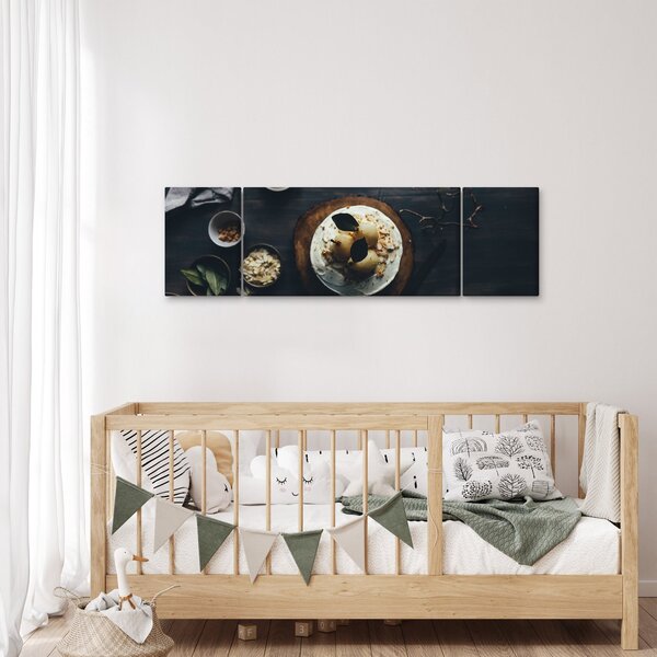 Obraz dezertu na stole (170x50 cm)