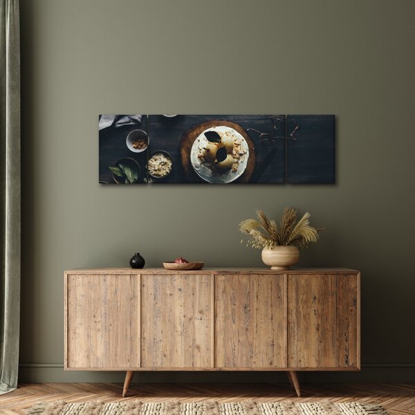 Obraz dezertu na stole (170x50 cm)
