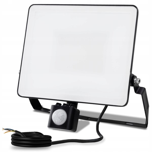 LED reflektor 50W 6000lm 4000K IP44 venkovní halogen s pohybovým senzorem