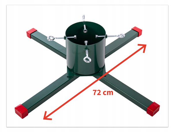Stojan na vánoční stromek RGL kovový zelený 72 cm pro stromky do 260 cm