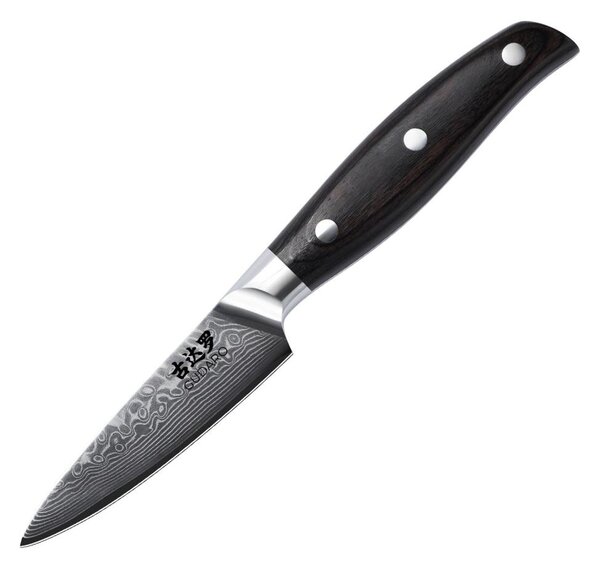 Gudaro - Damaškový kuchyňský nůž SHIRO 3,5", 67 vrstev oceli, délka 9,5 cm