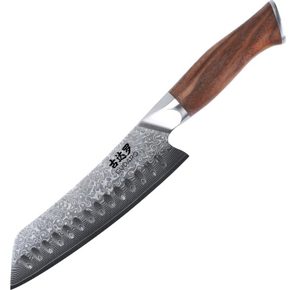 Gudaro - Damaškový kuchyňský nůž TAKUMI 7", 67 vrstev oceli, délka 17,5cm, ořech