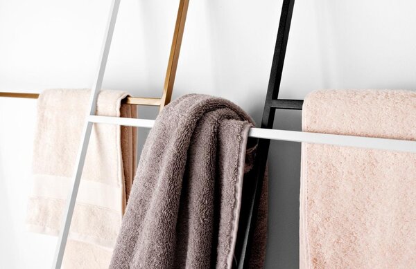 Nordic Design Černý kovový koupelnový žebřík Reynor 180 x 80 cm