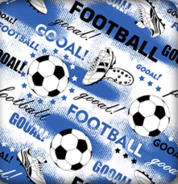 Povlečení bavlněné Football TiaHome - 1x Polštář 65x45cm, 1x Přikrývka 130x90cm