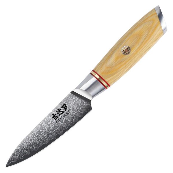 Gudaro - Damaškový kuchyňský nůž HIKARI 3,5", 67 vrstev oceli, délka 9,5 cm