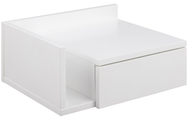Scandi Bílý lakovaný noční stolek Alison 40 x 32 cm