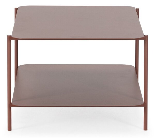 Kovový konferenční stolek v terakotové barvě 58x90 cm Beatrix – MOME