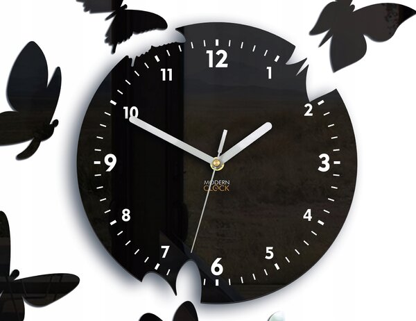 Nástěnné hodiny ModernClock černé 45 cm