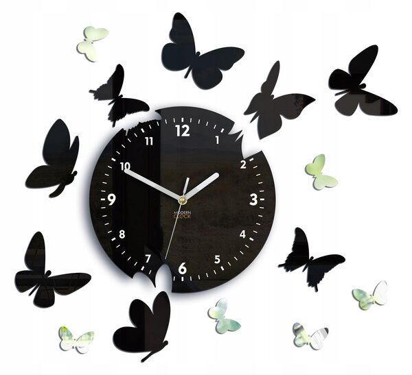 Nástěnné hodiny ModernClock černé 45 cm